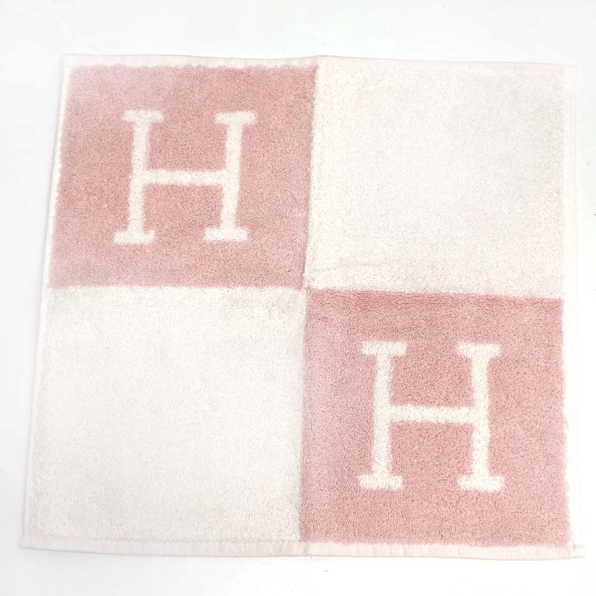 エルメス HERMES カレタオル タオルハンカチ ピンク タオル アヴァロン