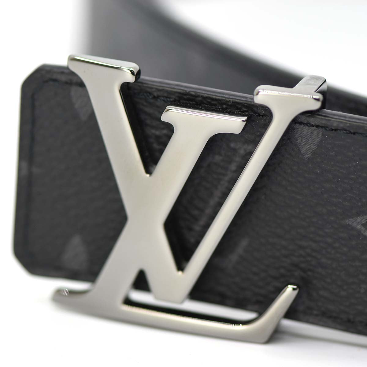 LV ベルト モノグラムエクリプス サンチュール・LV M9043 ロゴ 95/38 ルイヴィトン 黒 22s242-1 – みいち質店