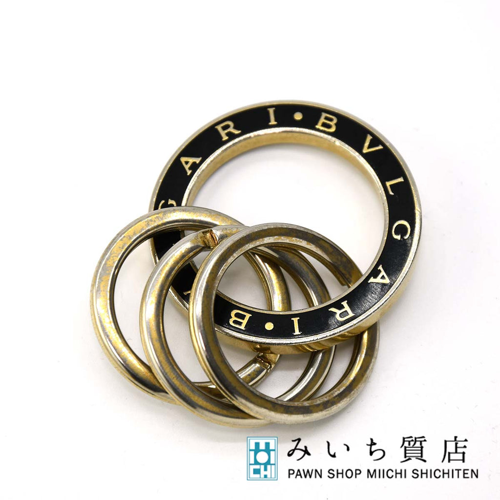 ブルガリ キーリング 3連 BVLGARI キーホルダー リング 22k120-1 – み