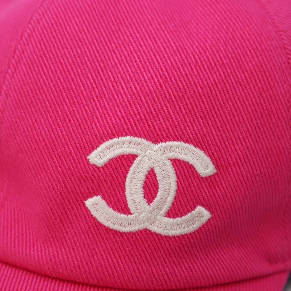 未使用 シャネル CHANEL キャップ ピンク キャンバス 帽子 綿100％ 裏地総柄 ココマーク H11135 – みいち質店