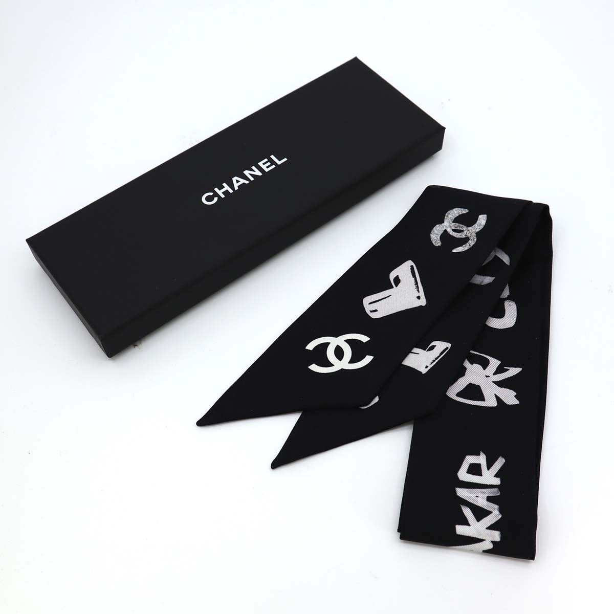 シャネル CHANEL ヘアバンド ココマーク シルク リバーシブル DAKAR