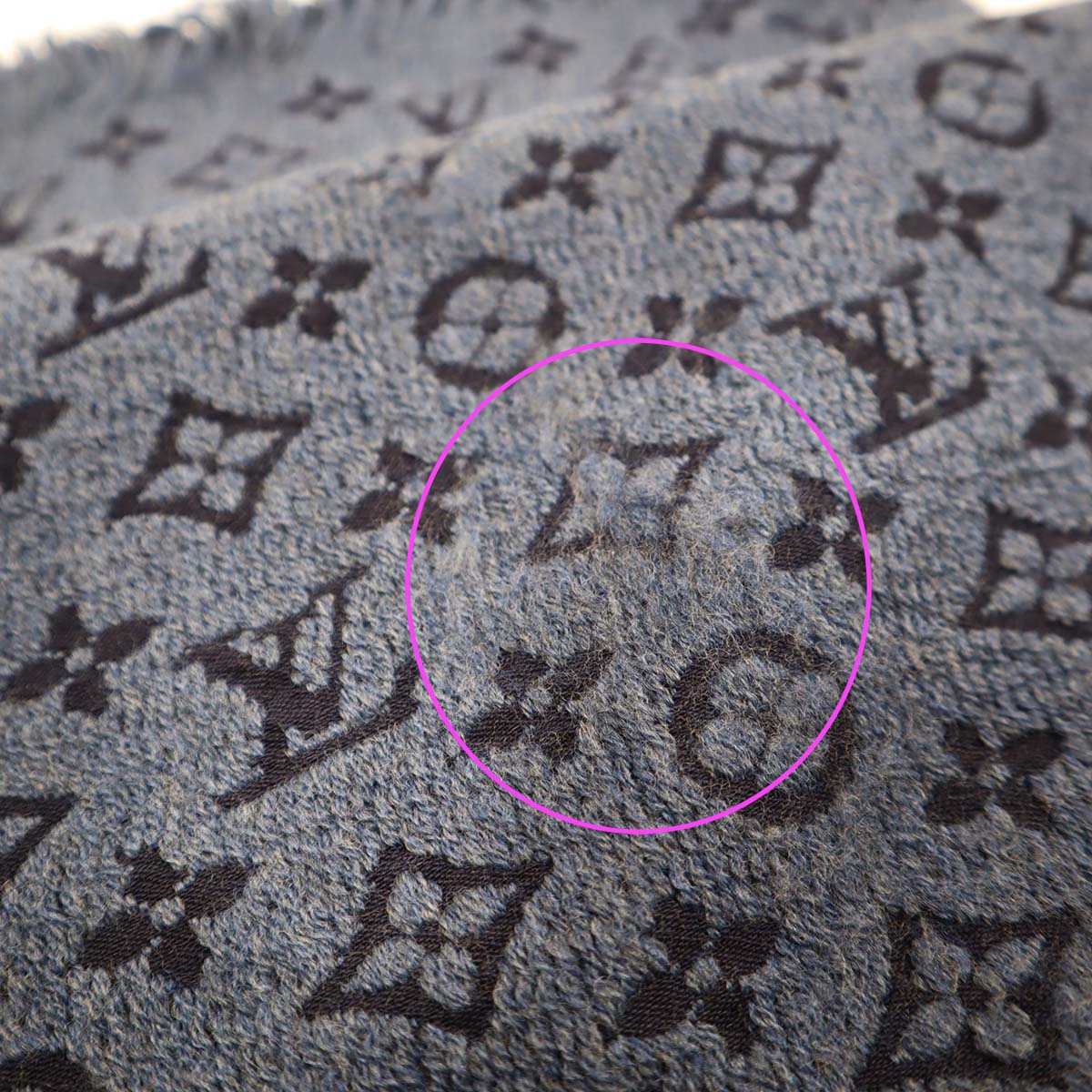 LV マフラー エシャルプ・モノグラム クラシック M78525 防寒 ウール