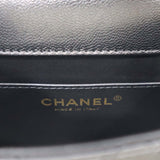 未使用 シャネル CHANEL ミニ フラップバッグ ラムスキン AS3648 ブラック 22k459-6