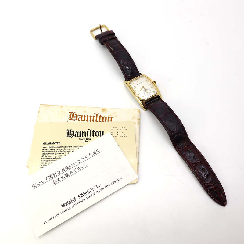腕時計 ハミルトン HAMILTON クォーツ スモセコ 6264 SS 2023.10電池交換済み ベースメタルベゼル 366