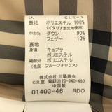 バーバリーBURBERRY LONDON ダウンコート 38サイズ ファー付き レディース アウター 茶色 防寒 21k649-3