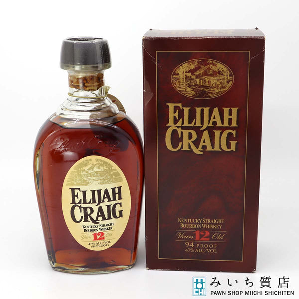 未開栓 お酒 ウイスキー ELIJAH CRAIG エライジャ クレイグ 12年 ケンタッキー 750ml 47％ 23k353-24