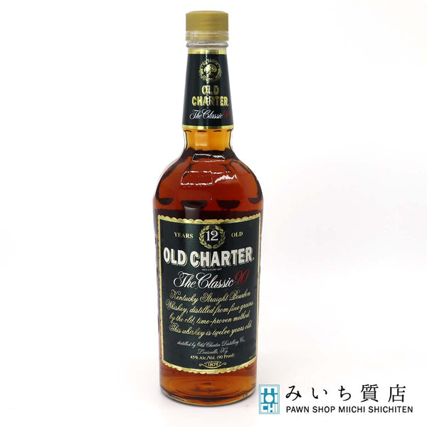 未開栓 お酒 ウィスキー オールドチャーター 12年 ザ・クラシック 90 750ml 45％ 巾着付き バーボン 23k392-27