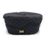 Christian Dior クリスチャンディオール DIOR ARTY キャップ キャスケット ハット 帽子 ロゴ ブラック チュール付き 22k599-20