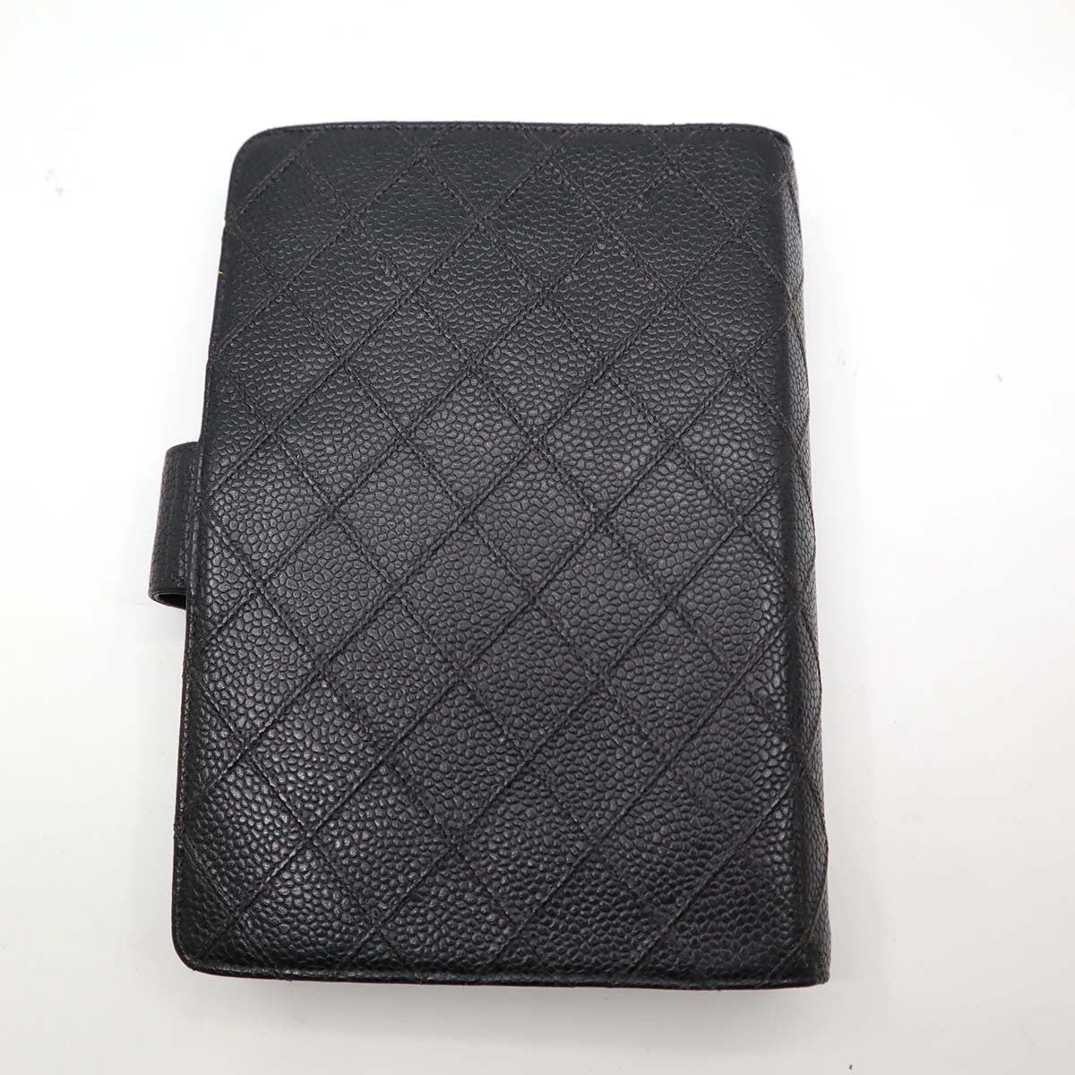 CHANEL シャネル 手帳カバー キャビア ブラック ビコローレ ココマーク