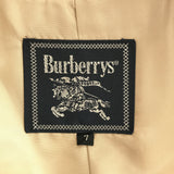 バーバリー BURBERRY ロングコート レディース サイズ 7 ベージュ アイボリー 毛 上着 アウター 衣類 H1332