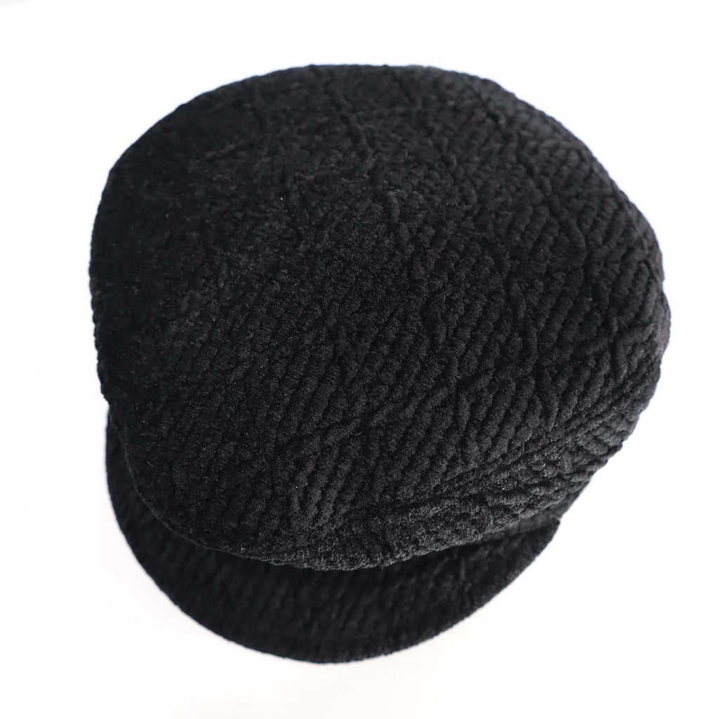 シャネル CHANEL ベレー帽 キャスケット Mサイズ 黒 ブラック ビス 