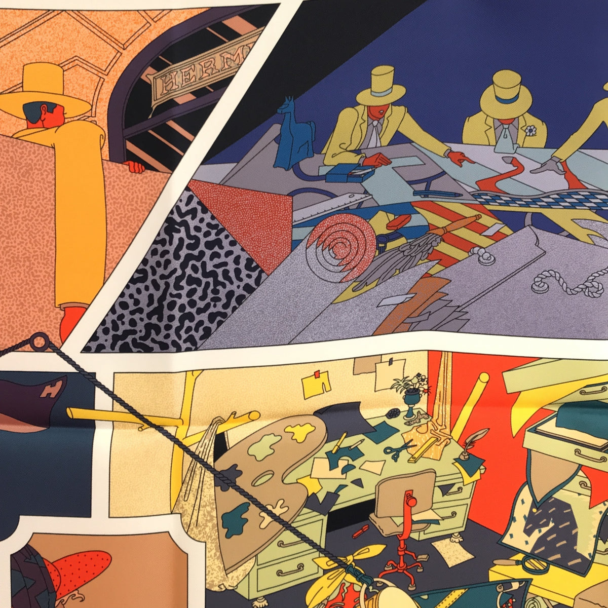 未使用 エルメス HERMES カレ90 ダブルフェイス Hermes Factory