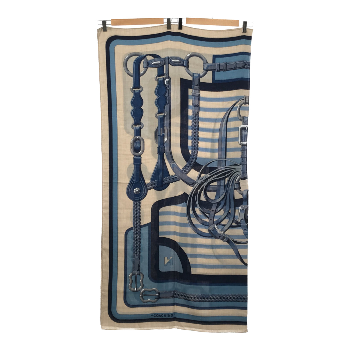 エルメス HERMES カレジュアン カレ140 カシミヤ シルク