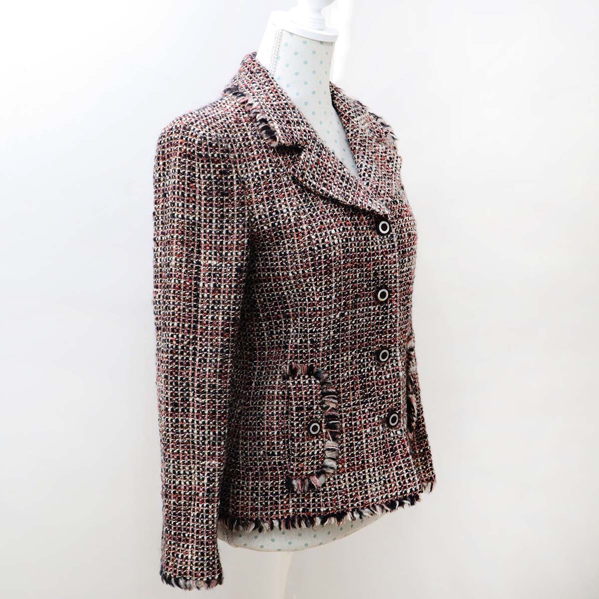 人気モデル✨CHANEL ツイードジャケット ☆24P エレガント☆CHANEL ツイードジャケット (CHANEL