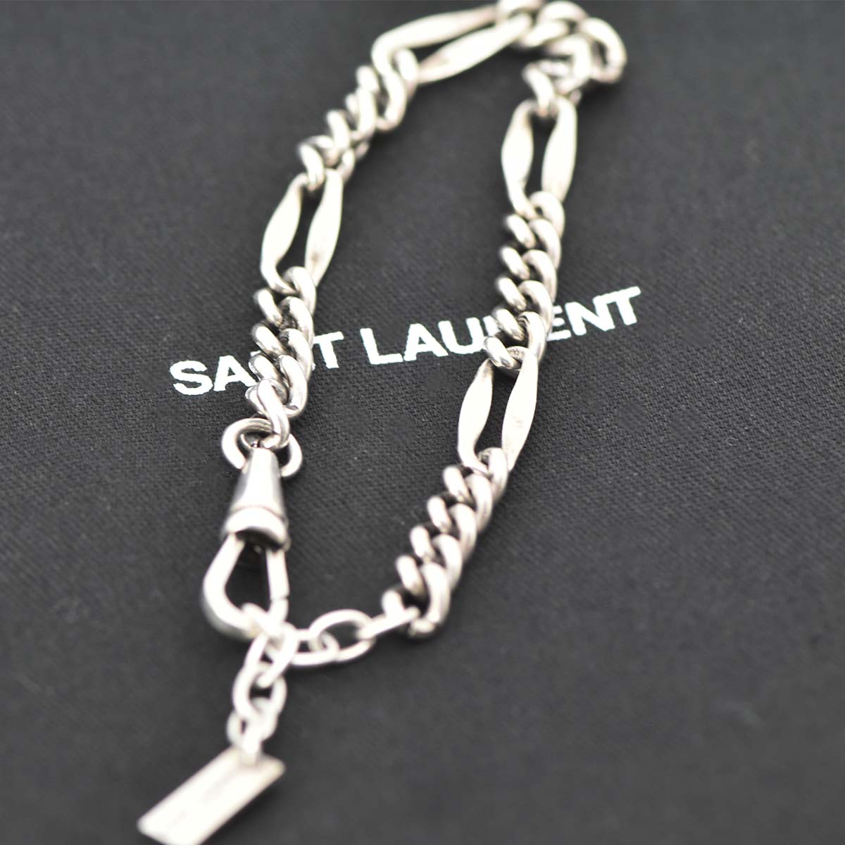 サンローラン SAINT LAURENT スクロールチェーンブレスレット メタル