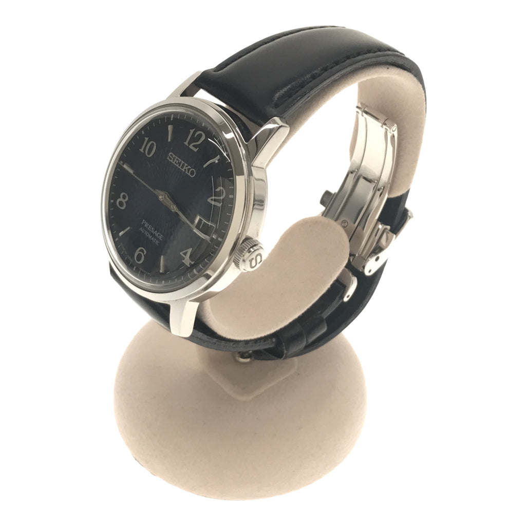 買い方セイコー SEIKO プレサージュ PRESAGE 自動巻き メンズ 腕時計 SRP765J2 ブラック ブラック アルバ