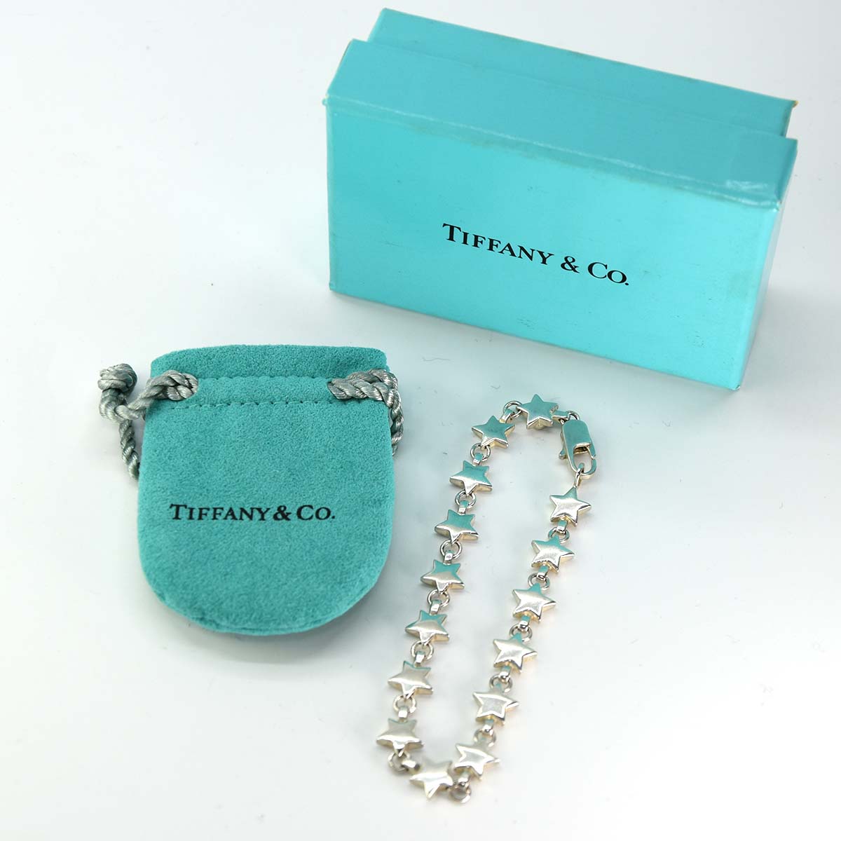 ティファニー パフスター ブレスレット シルバー 925 18.5cm ブレス TIFFANY & Co 12.8g H6015-3 – みいち質店