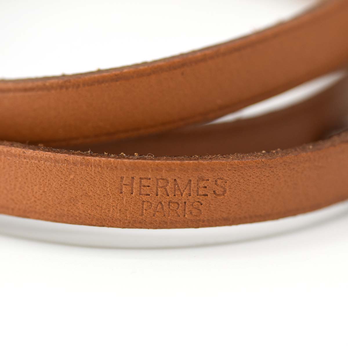 エルメス レザーブレスレット アピ ブレス 3連 HERMES □E刻印 茶 シルバー色金具 M506-1 – みいち質店