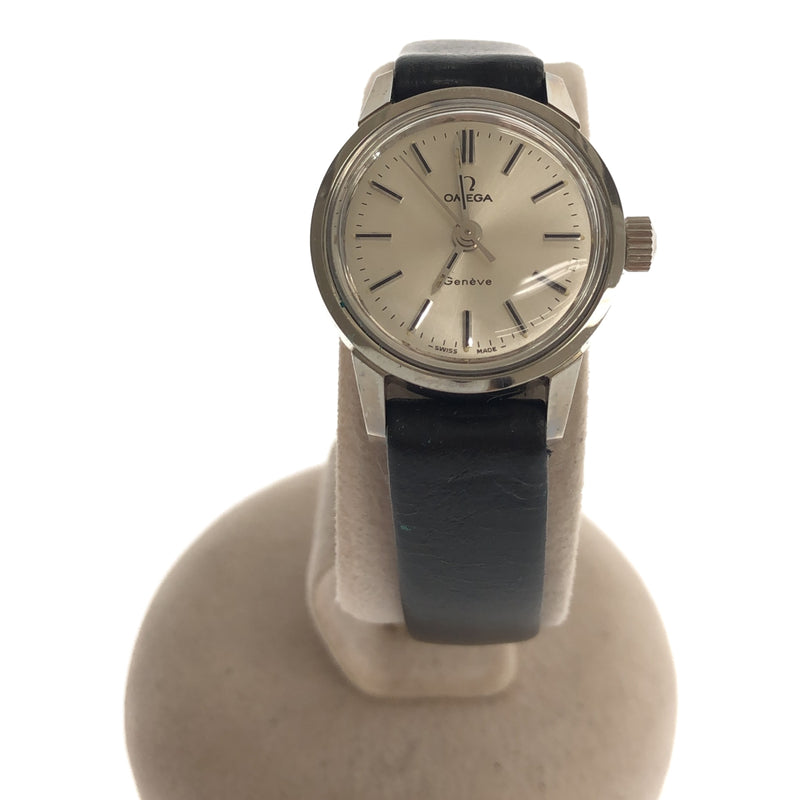 腕時計 オメガ OMEGA 手巻き スクリューバック 革ベルト ジュネーブ Geneve H3072