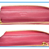 財布 PRADA プラダ 1M1157 ラウンド ファスナー ジップ  ピンク コンパクト ウォレット レディース 20k161−2