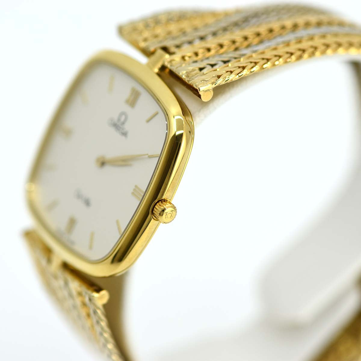 腕時計 OMEGA オメガ De Ville デビル QZ クォーツ 750 K18 YG