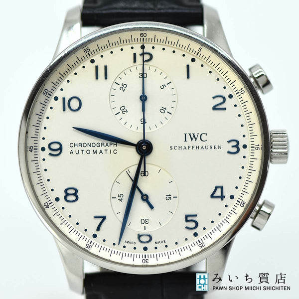 腕時計 IWC インターナショナルウォッチカンパニー ポルトギーゼ IW371446 クロノグラフ 自動巻き AT メンズ SS 21k454-2