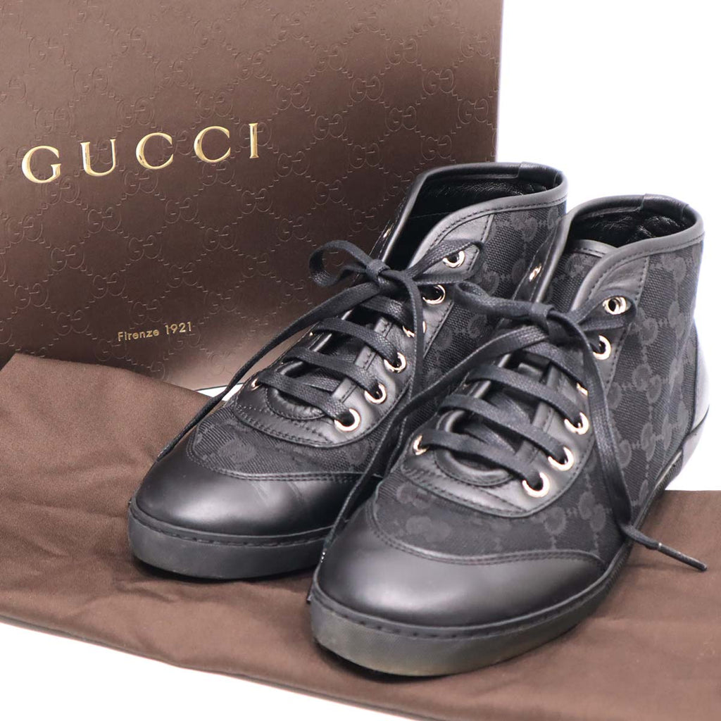 グッチ GUCCI GGキャンバス シューズ ハイカット スニーカー 靴