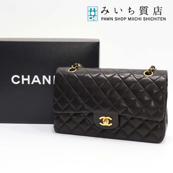 バッグ CHANEL シャネル マトラッセ チェーン ショルダー ラムスキン ブラック M584