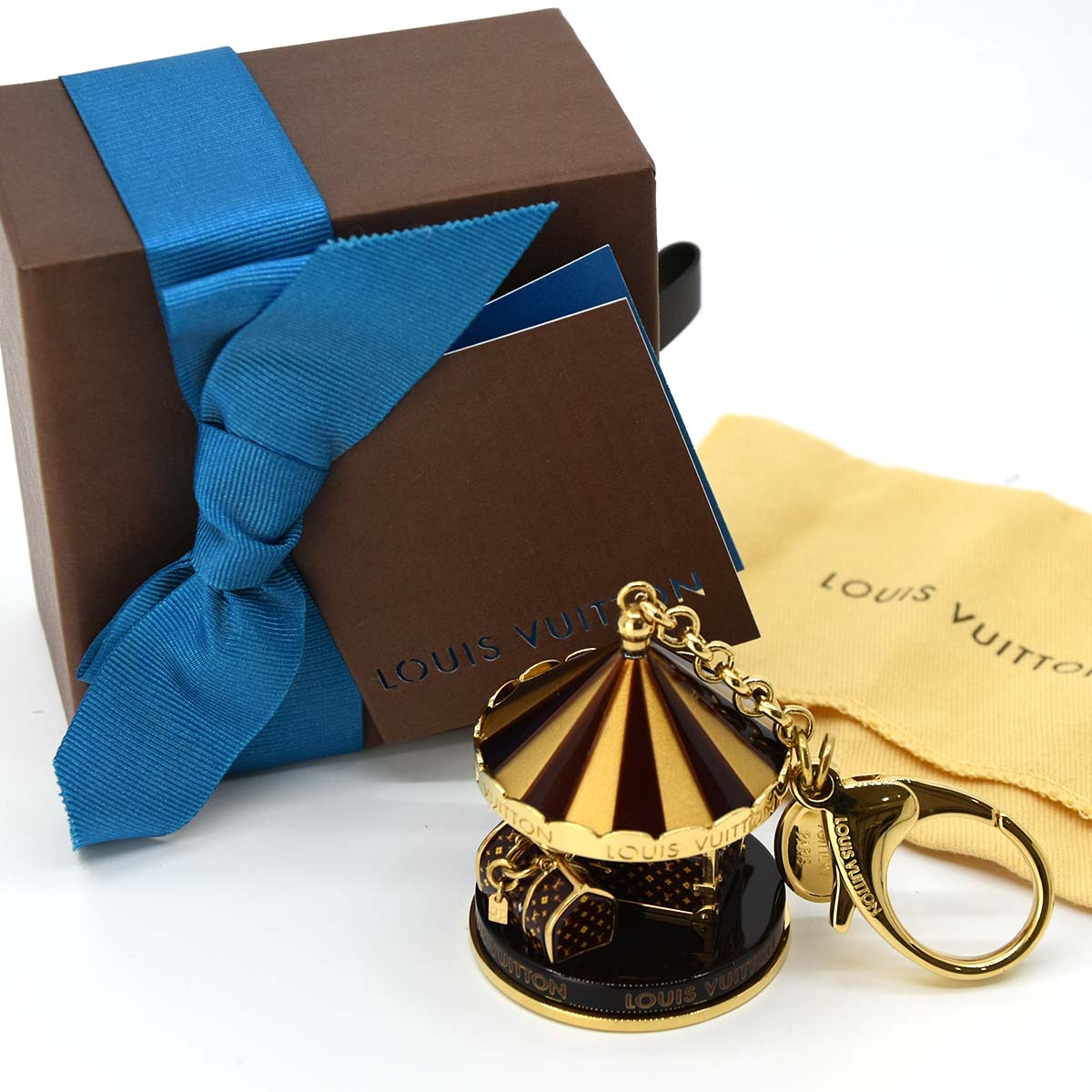 【新品】ルイヴィトン　LOUIS VUITTON メリーゴーランド キーホルダー 楽天市場】質屋 LV バッグチャーム ビジューサック・カルーゼル M66782