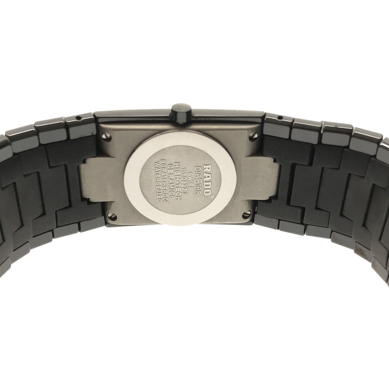 ラドー RADO 時計 クォーツ 111.0322.3 ダイヤスター DIASTAR デイト セラミック ブラック 腕時計 M1349