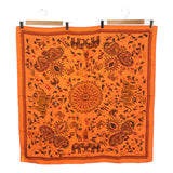 エルメス HERMES カレ90 CARRE KANTHA スカーフ オレンジ シルク H10045