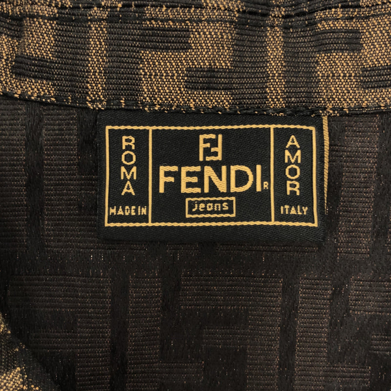 フェンディ FENDI ジャケット 洋服 ズッカ柄 ベージュ 40 26 36 衣類 アウター H702