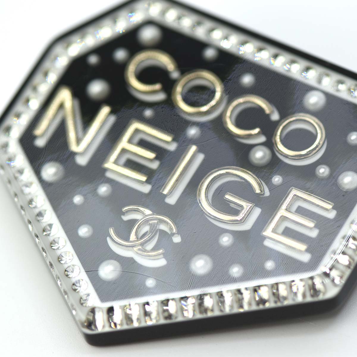 希少 シャネル ブローチ ココネージュ CHANEL COCO NEIGE ピン
