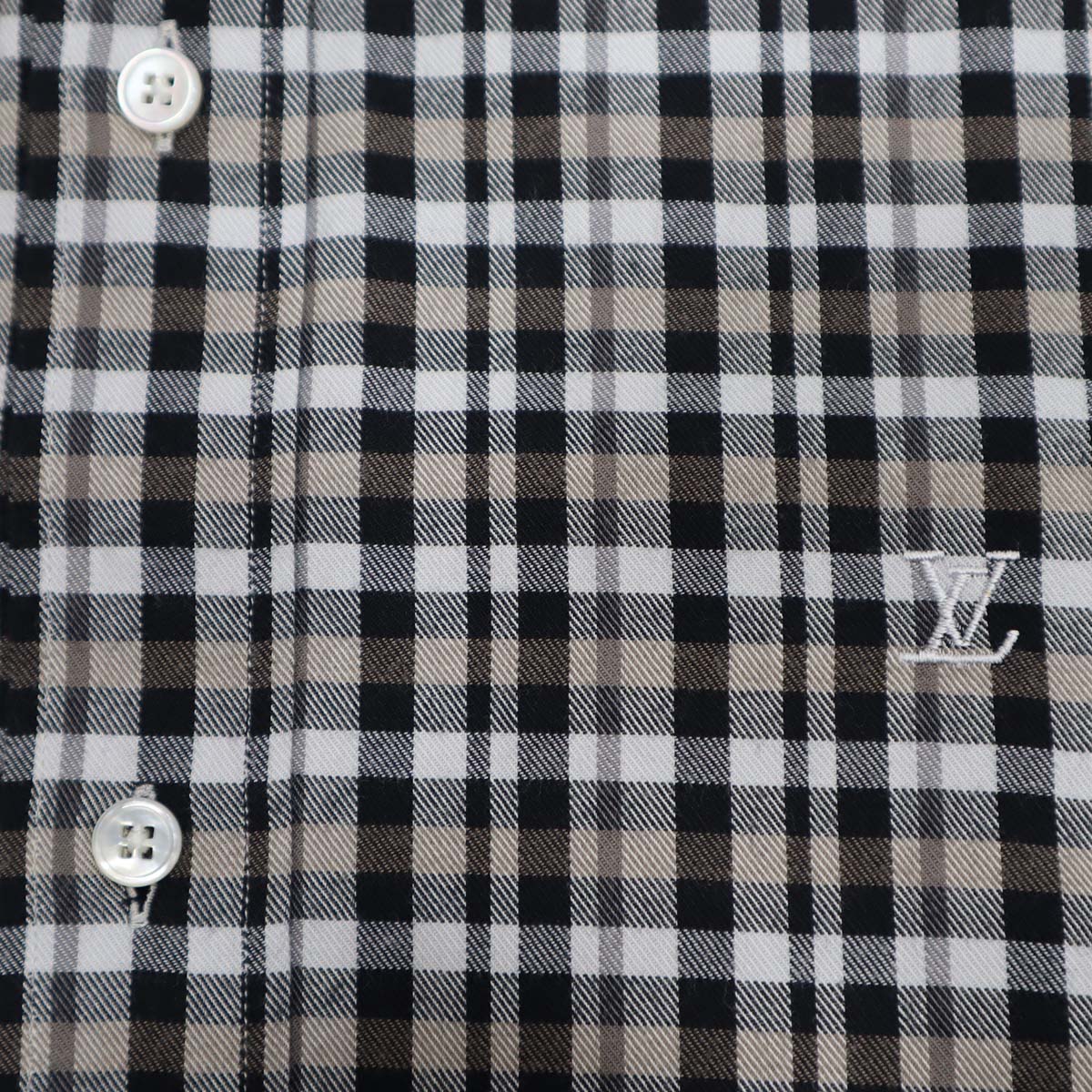 LV ルイヴィトン LOUIS VUITTON チェック シャツ XL サイズ9