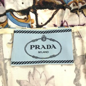 PRADA プラダ ワンピース 花柄 半袖 スカート 衣類 服 P3891 H6615