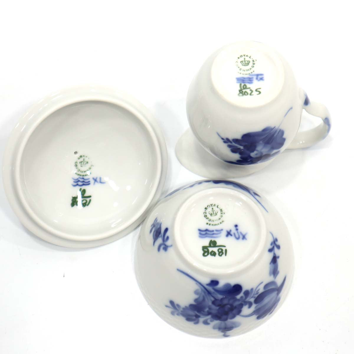 ロイヤルコペンハーゲン シュガーポット ブルーフラワー 8081 ミルク