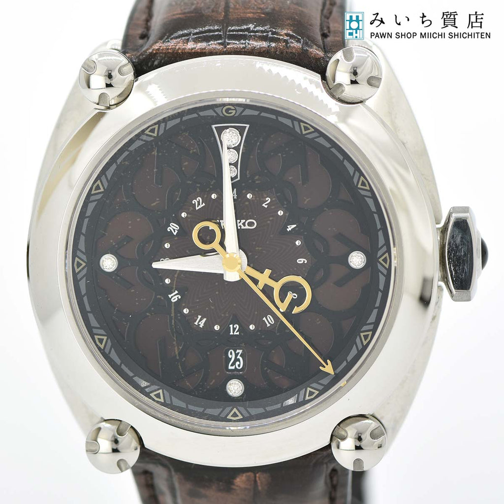 腕時計 SEIKO GALANTE セイコー ガランテ プレミアムウォッチサロン SBLM009 8L36-00C0 自動巻き ダイヤモンド –  みいち質店