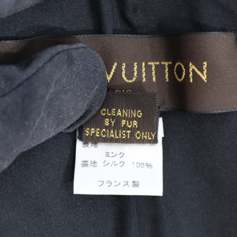 LV  ルイヴィトン LOUIS VITTON シャルプ モノグラム フラワー ミンク ファー M74259 マフラー 茶色 袋 maki28