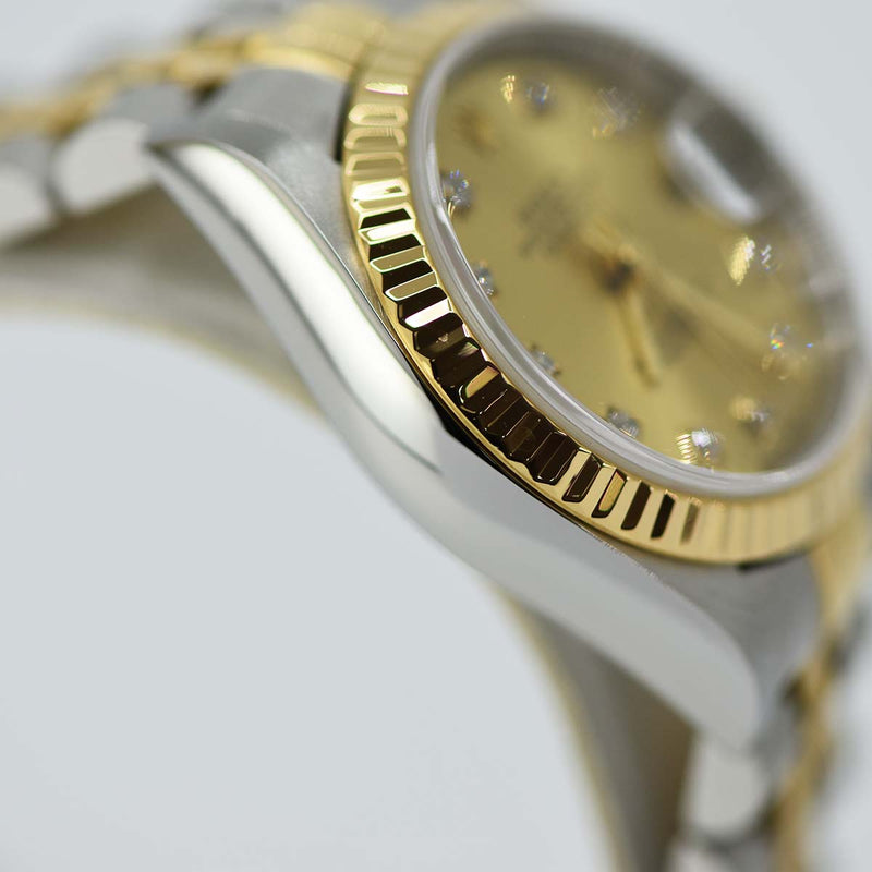 美品 ロレックス ROLEX 79173G 10Pダイヤ 保証書付き P番 2022年10月OH済 腕時計 時計 H5094