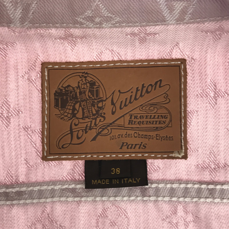 LV ルイヴィトン デニム ジャケット 服 LOUIS VUITTON WKJA02CF7 ピンク ライダース maki58