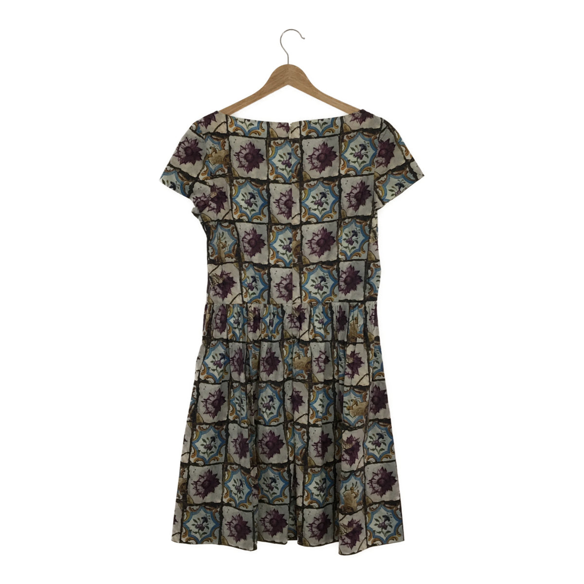 PRADA プラダ ワンピース 花柄 半袖 スカート 衣類 服 P3891