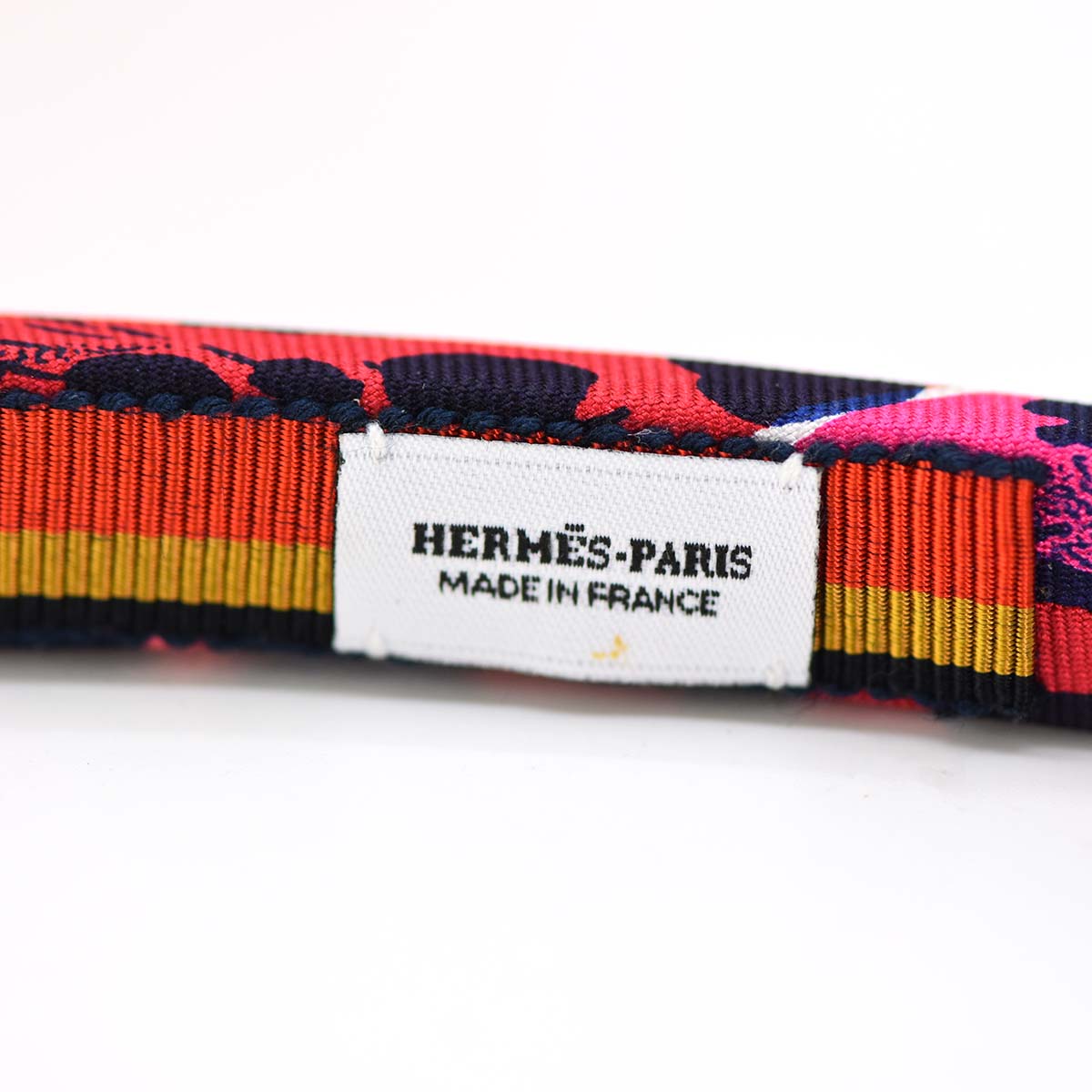 エルメス HERMES カチューシャ ヘアバンド ヘアアクセサリー エルザ ジャングルラブ レインボー シルク M1500