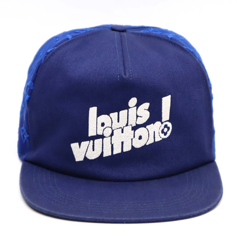 LV ルイヴィトン キャップ 青 MP3126 メッシュ 帽子 モノグラム メンズ 