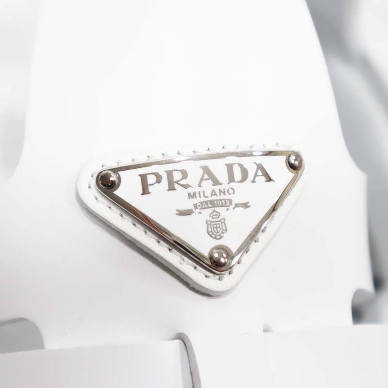質屋 未使用 プラダ PRADA スポーティ フォームラバー サンダル ホワイト 白 ユニセックス メンズ レディース 23k43-1 みいち質店