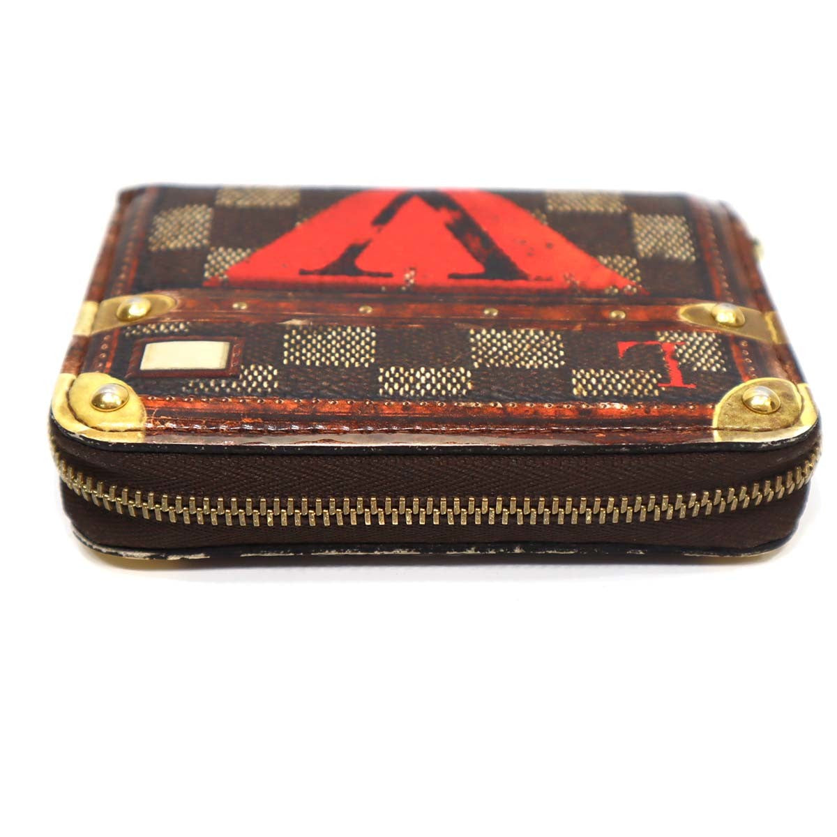 財布 LOUIS VUITTON ルイヴィトン ダミエ トランクタイム M52745 LV