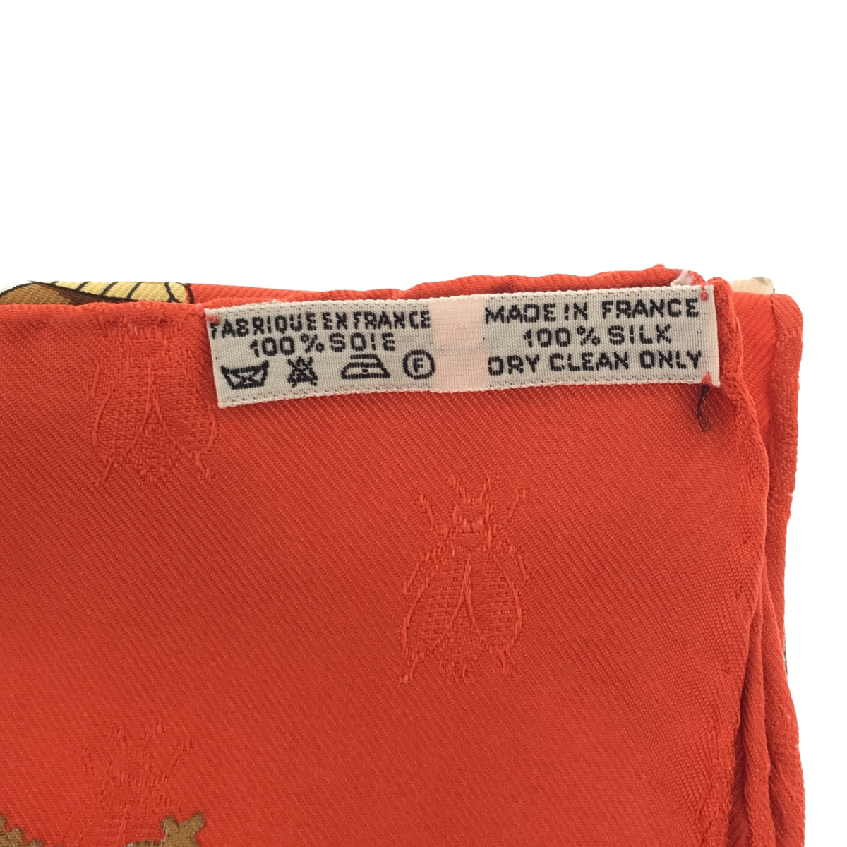 エルメス HERMES カレ90 スカーフ NAPOLEON ナポレオン オレンジ