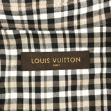 LV ルイヴィトン LOUIS VUITTON チェック シャツ XL サイズ9 RM132M ベージュ 黒 衣類 服 長袖 H6525