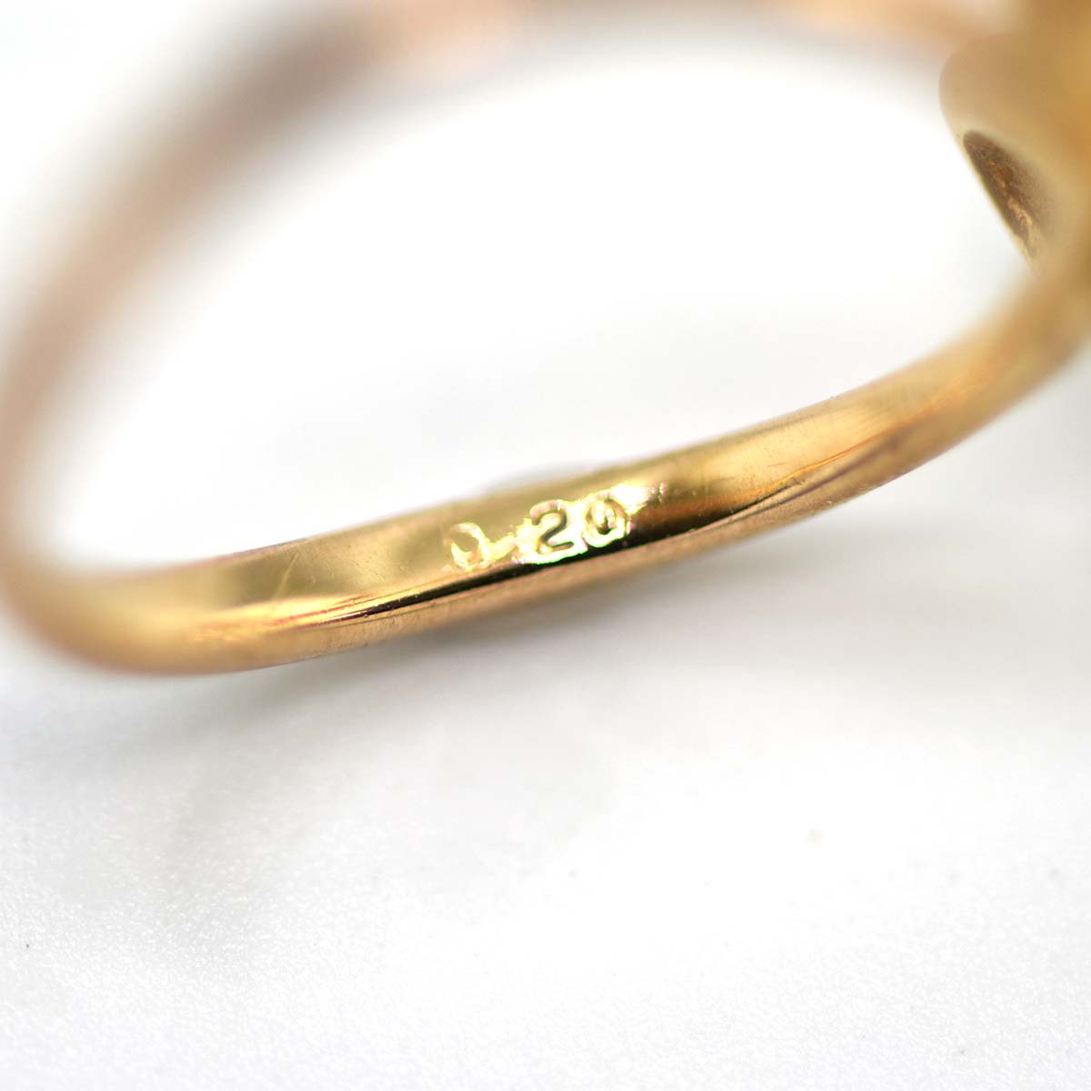 リング ポンテヴェキオ PV K18 PG D0.2 リボン 8号 2.5g Ponte