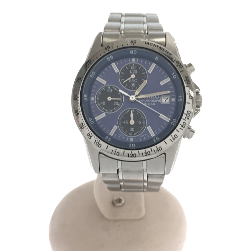 腕時計 セイコー SEIKO 7T92-0DW0 クォーツ 青文字盤 ブルー クロノグラフ デイト 20s1135-1