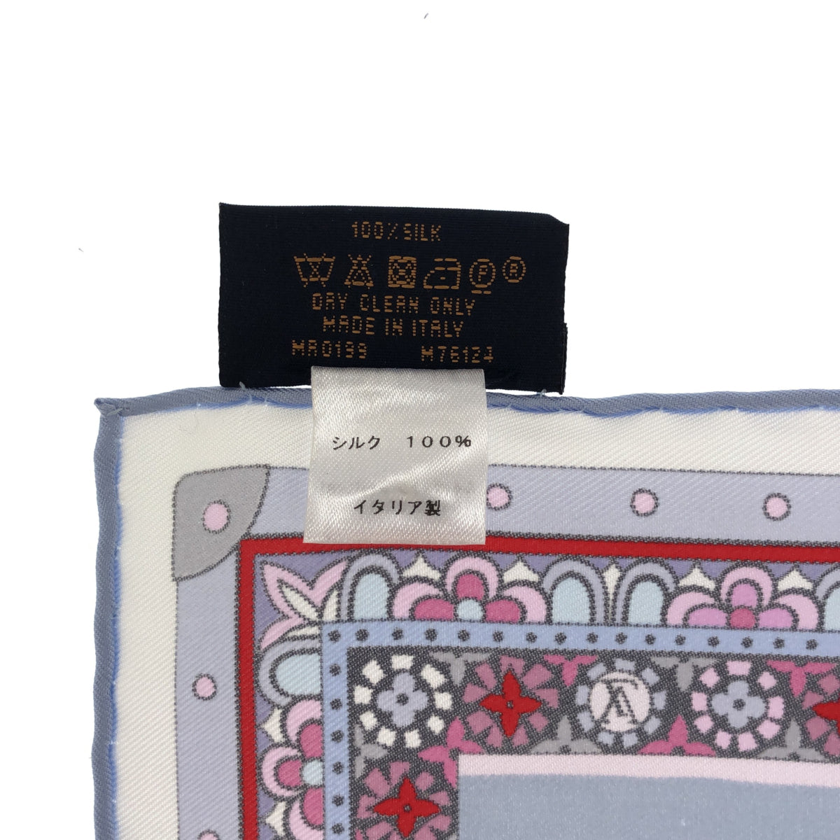 LV ルイヴィトン スカーフ M76124 90 シルク100％ LOUIS VUITTON
